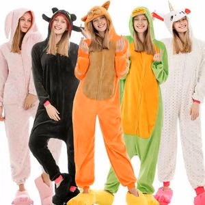 Animal Flannel Adult Pajamas Onesie