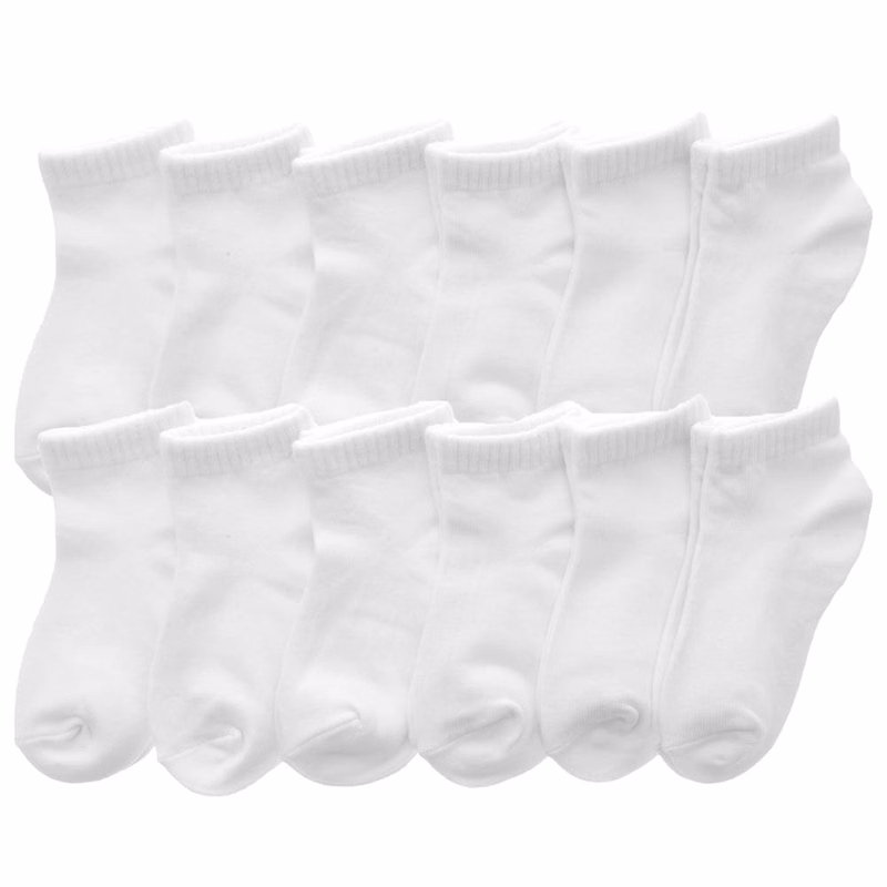 Adult Low-Cut Trainer Socks - White