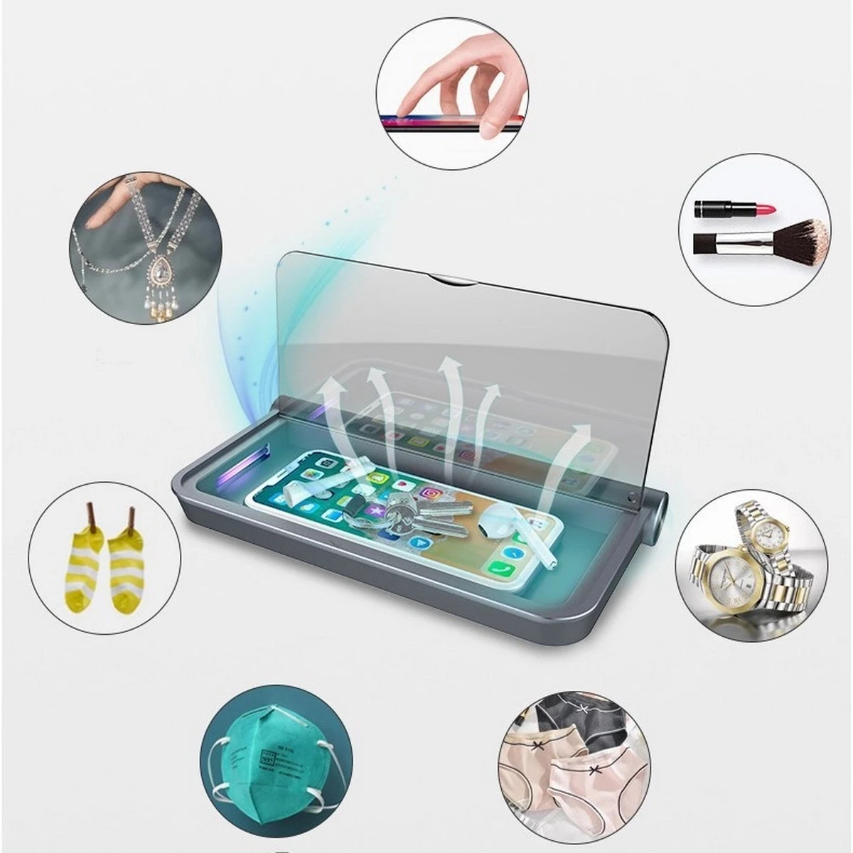 Portable UV Cell Phone Sanitizer With Wireless Charger 1