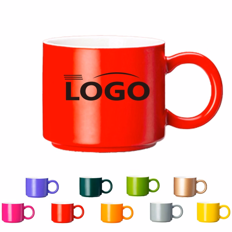 12Oz Glazed Ceramic American Mug