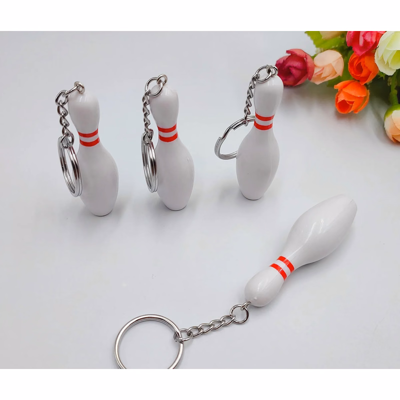 Mini Bowling Bottle Keychain