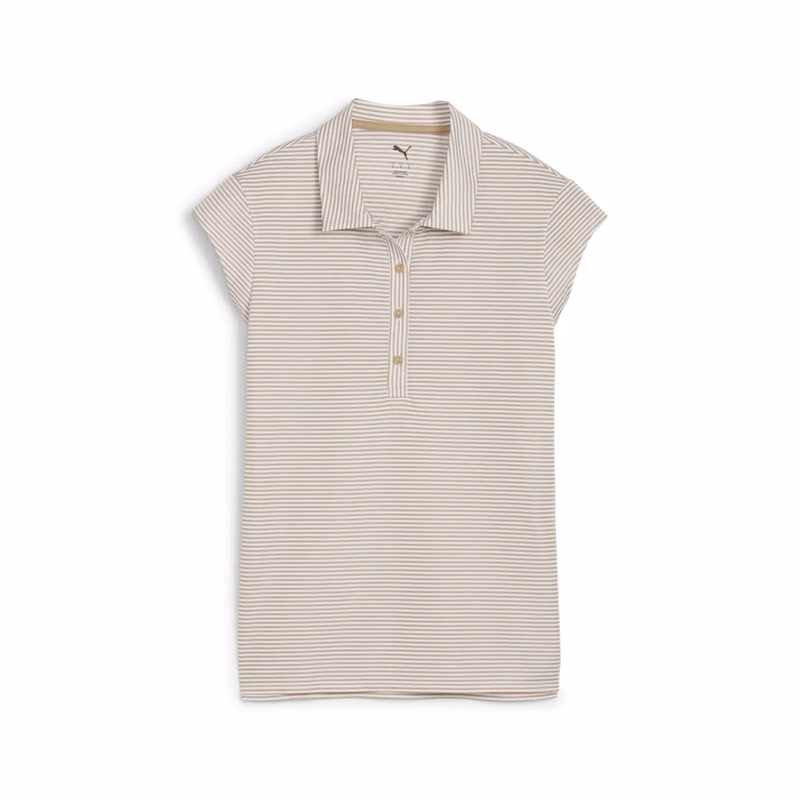 PUMA® Women's Isle Pique Cap Sleeve Golf Polo with Custom Logo