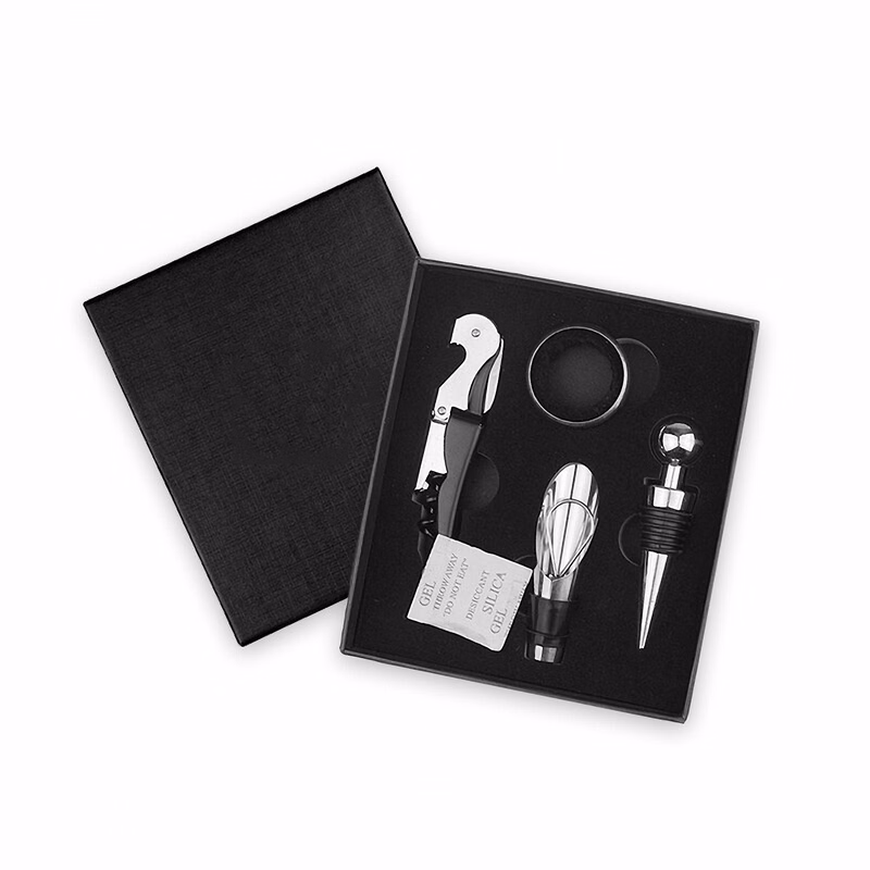 Wine Bottle Opener Set with 4 Tools in Gift Box