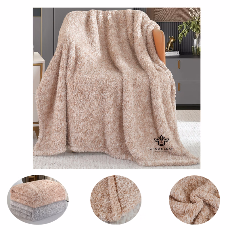 Soft Fuzzy Sherpa Fleece Throw Blanket