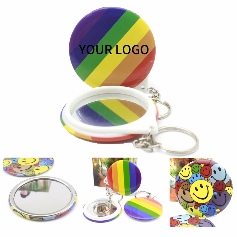 Rainbow Pride Mirror Keychain