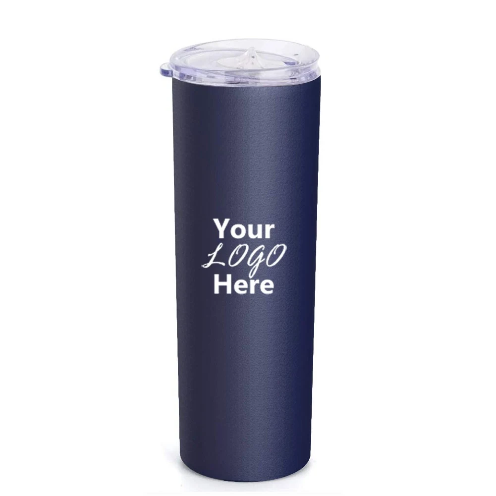 20 Oz. Slim Travel Tumbler Double Insulated Stainless Steel with Closed Slider Lid 1