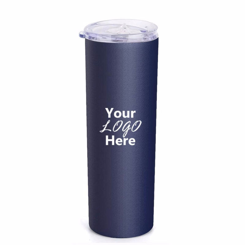 20 Oz. Slim Travel Tumbler Double Insulated Stainless Steel with Closed Slider Lid