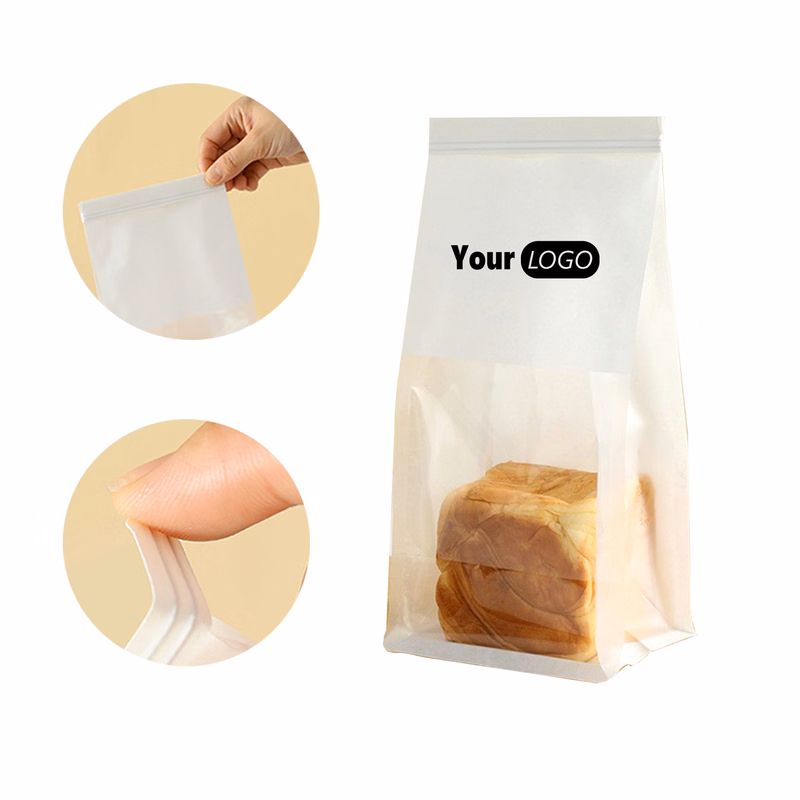 Small White Paper Bread Bags