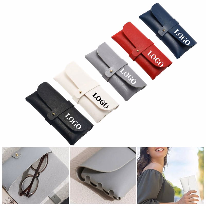 PU Leather Eyeglass Case Soft Sunglasses Pouch