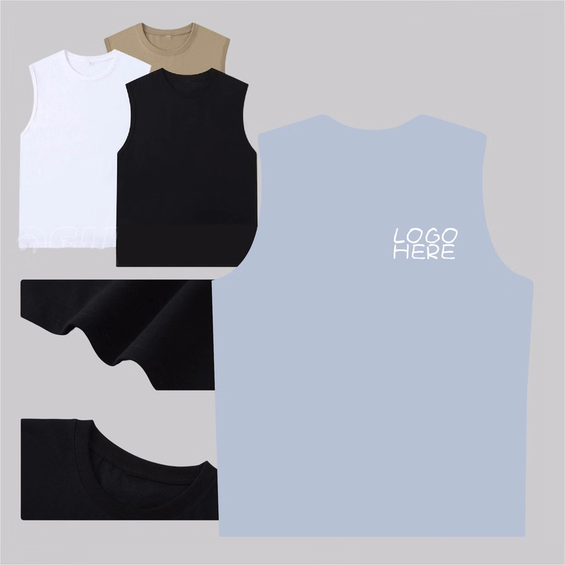 Knit Cotton Sleeveless Tee