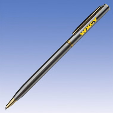 SLIM BALLPOINT PEN WITH GOLD TRIM