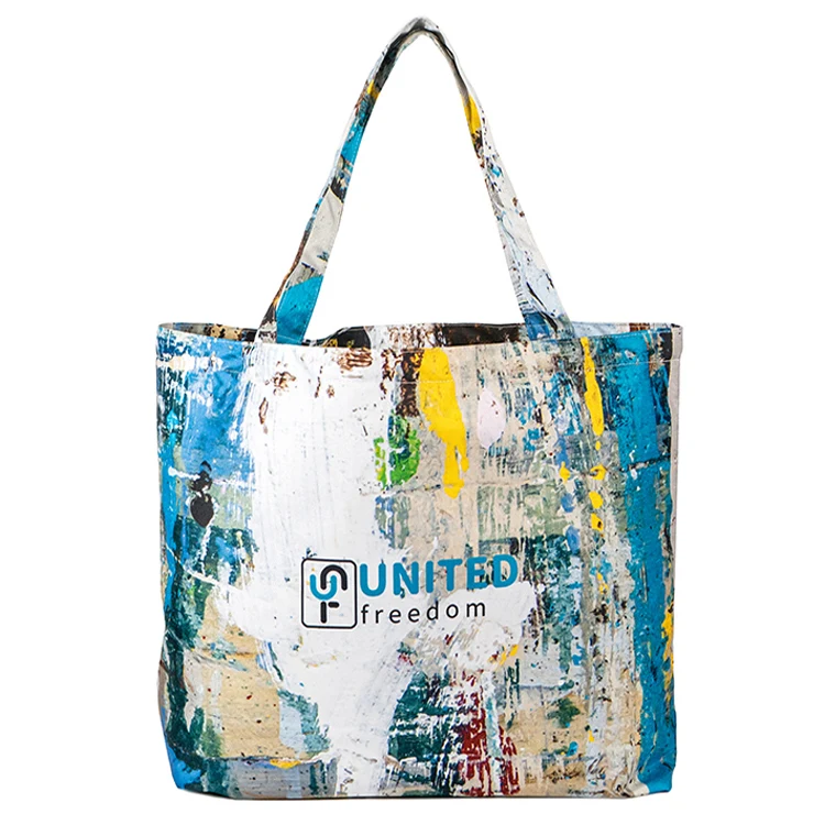 Large Wide Bottom Gusset Tote (15.5"H x 22"W x 6"D) 1