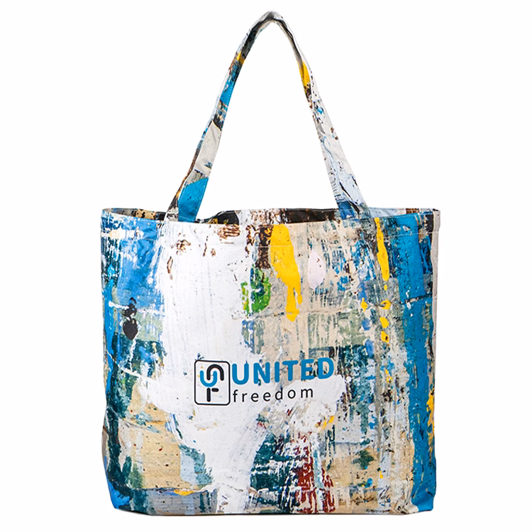 Large Wide Bottom Gusset Tote (15.5"H x 22"W x 6"D)