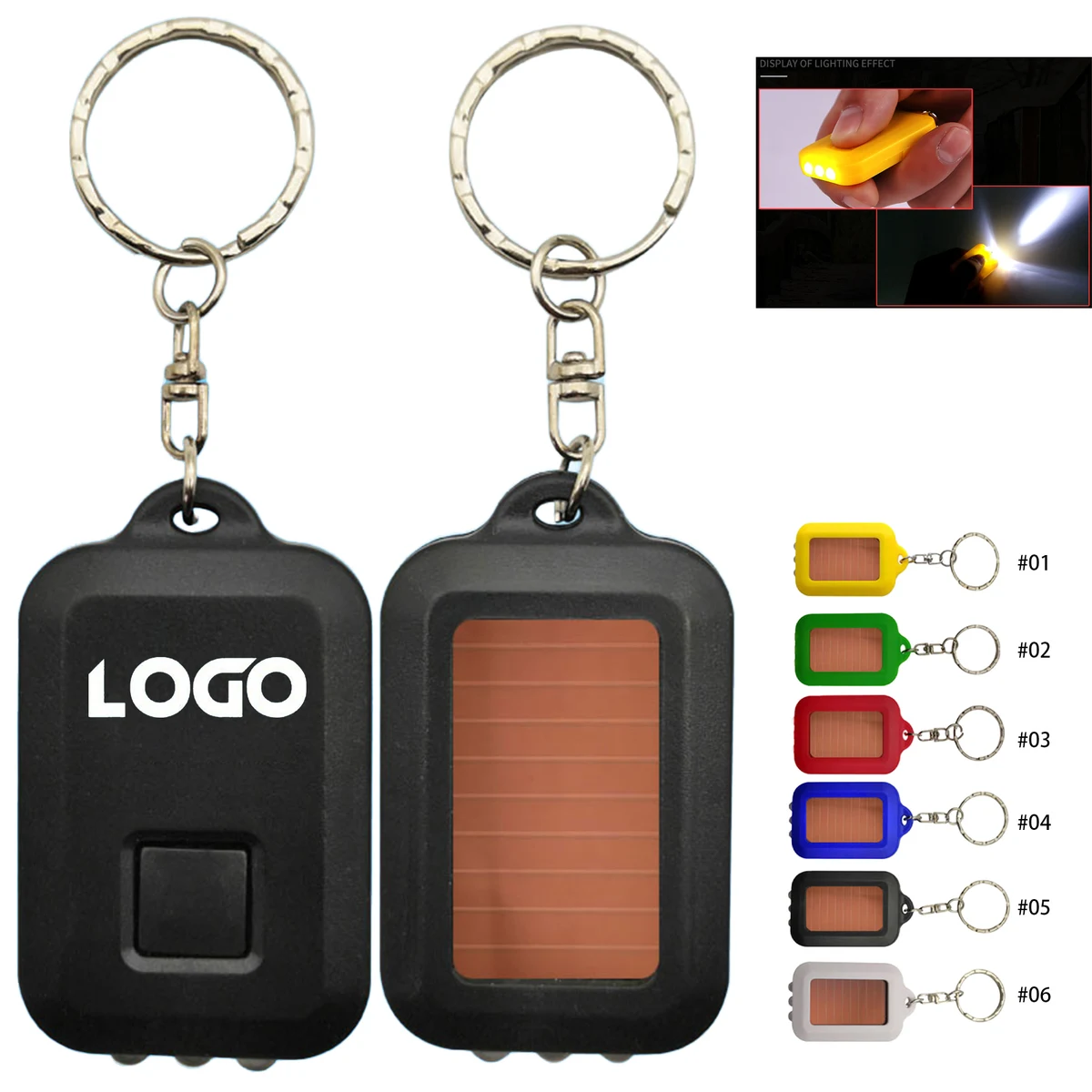 Mini Portable Solar Power 3 LED Light 1