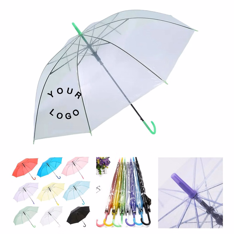 Transparent Dome Umbrella 37 Inch for Daily Commuting