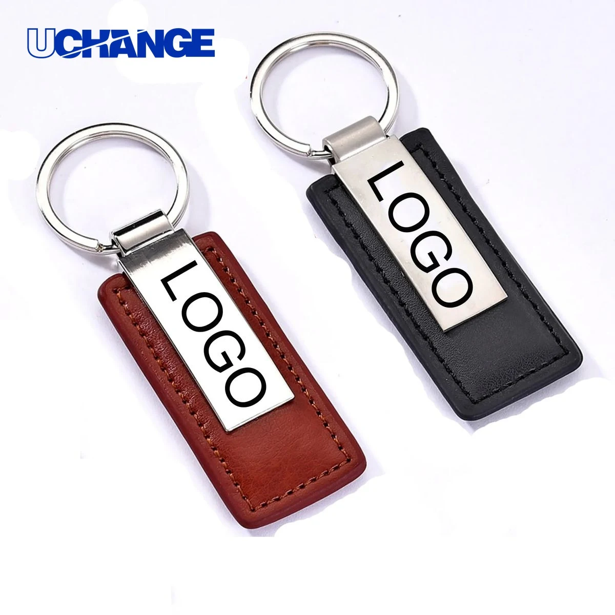 PU Leather Laser Keychain 1