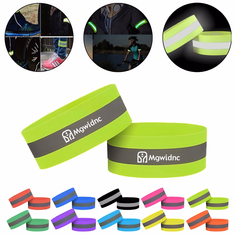 Reflective Wrist Band Armband for Running Cycling at Night