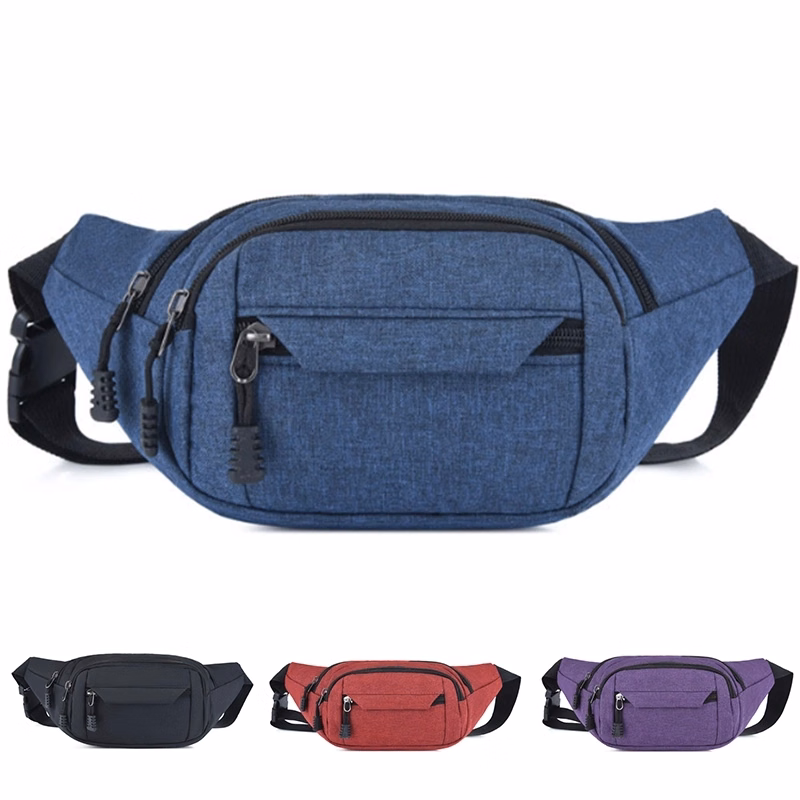 Large Capacity Fanny packs With 4-Zipper Pockets