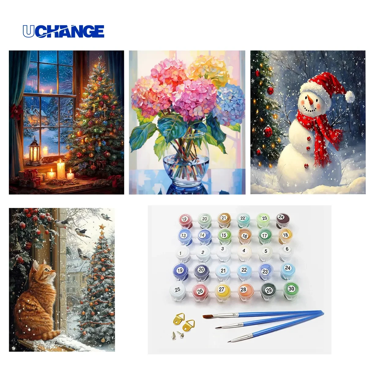 Custom Photo Paint-By-Numbers Canvas Kit 1