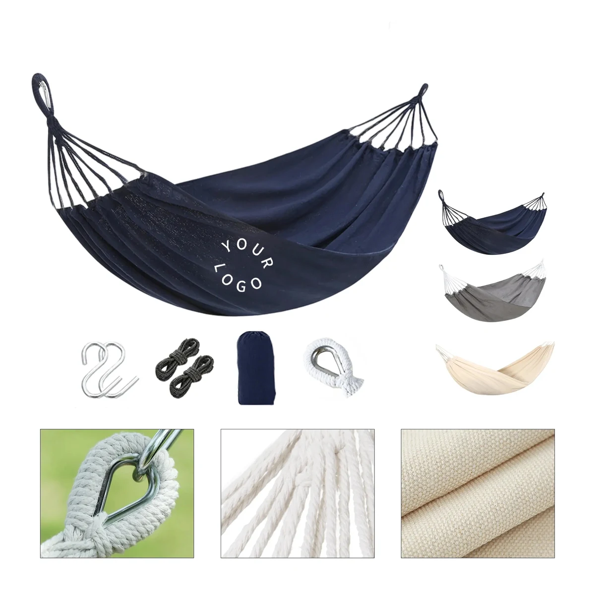 MOQ 50 Canvas Camping Hammock 1