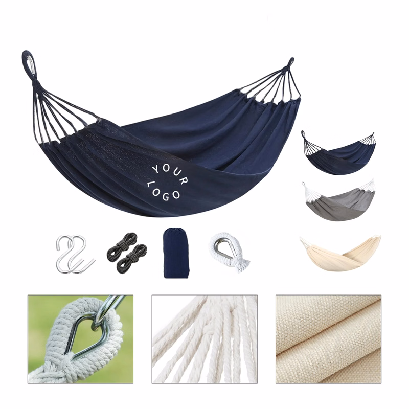 MOQ 50 Canvas Camping Hammock