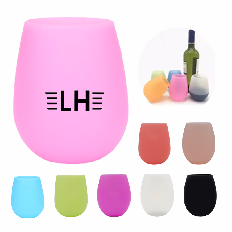 Unbreakable Silicone Stemless Wine Glassware