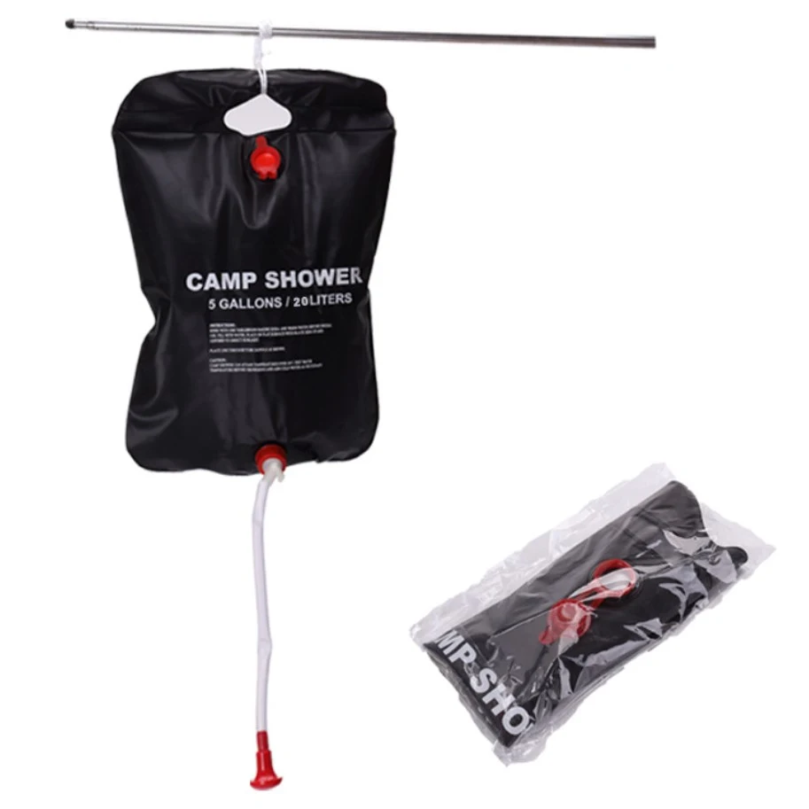 5 gallons/20L Solar Heating Camping Shower Bag 1