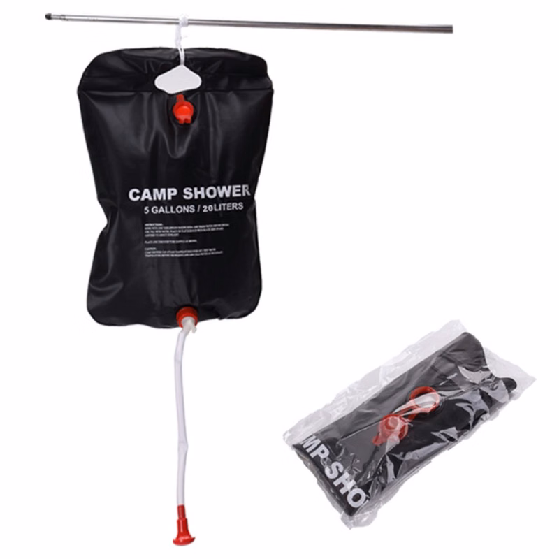 5 gallons/20L Solar Heating Camping Shower Bag