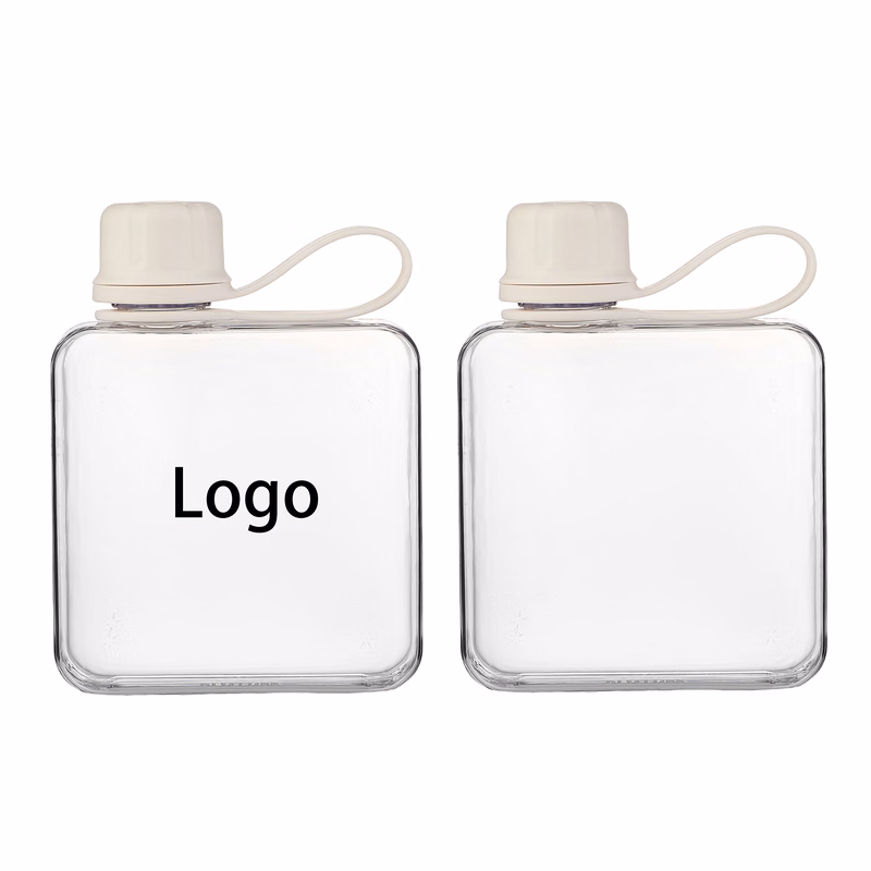 Clear Flat Sports Water Bottle