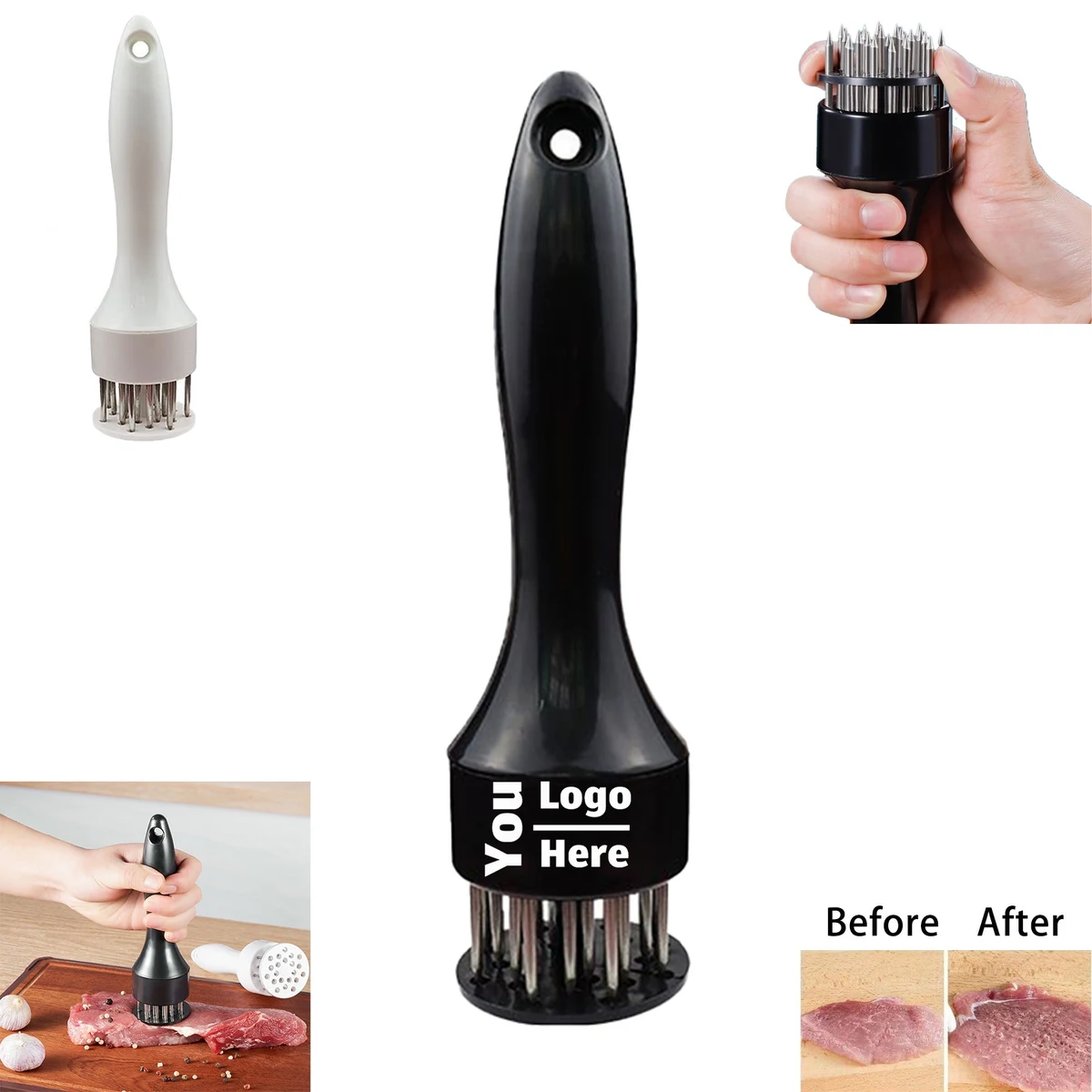 PP Plastic Stainless Steel Meat Tenderizing Needle 1