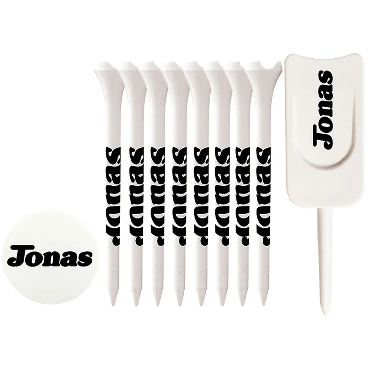 8 Performance Tees 3 1/4", 1 Ball Marker, 1 Single Prong Plastic 1