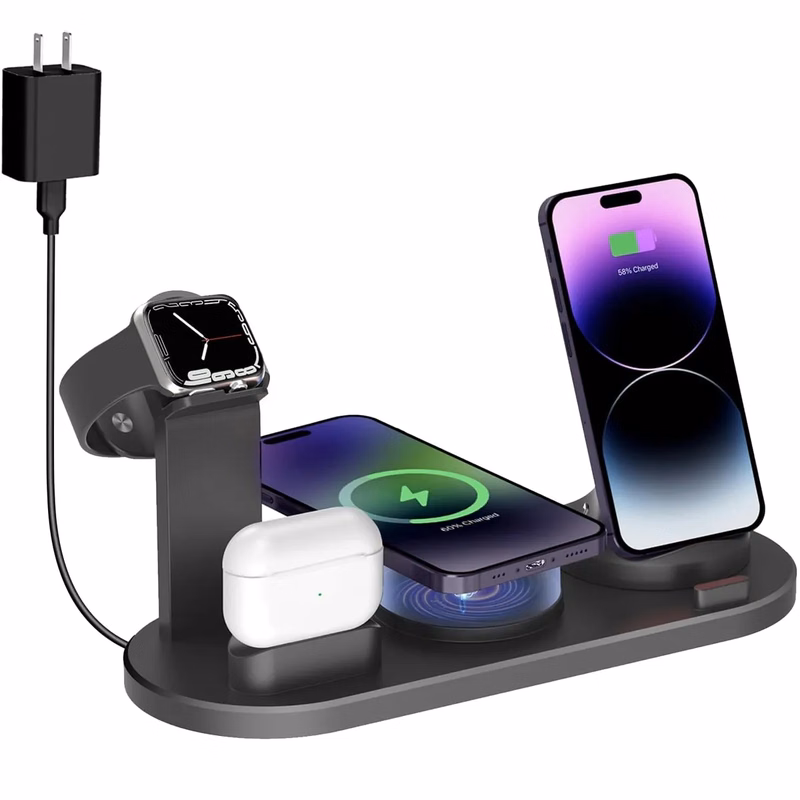 4 in 1 Wireless Charging Station for Multiple Devices