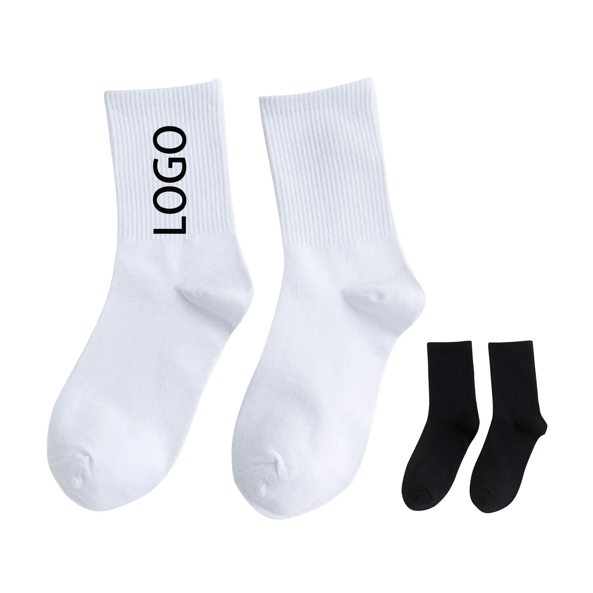 Mid-calf Cotton Socks that are Anti-odor and Antibacterial 1