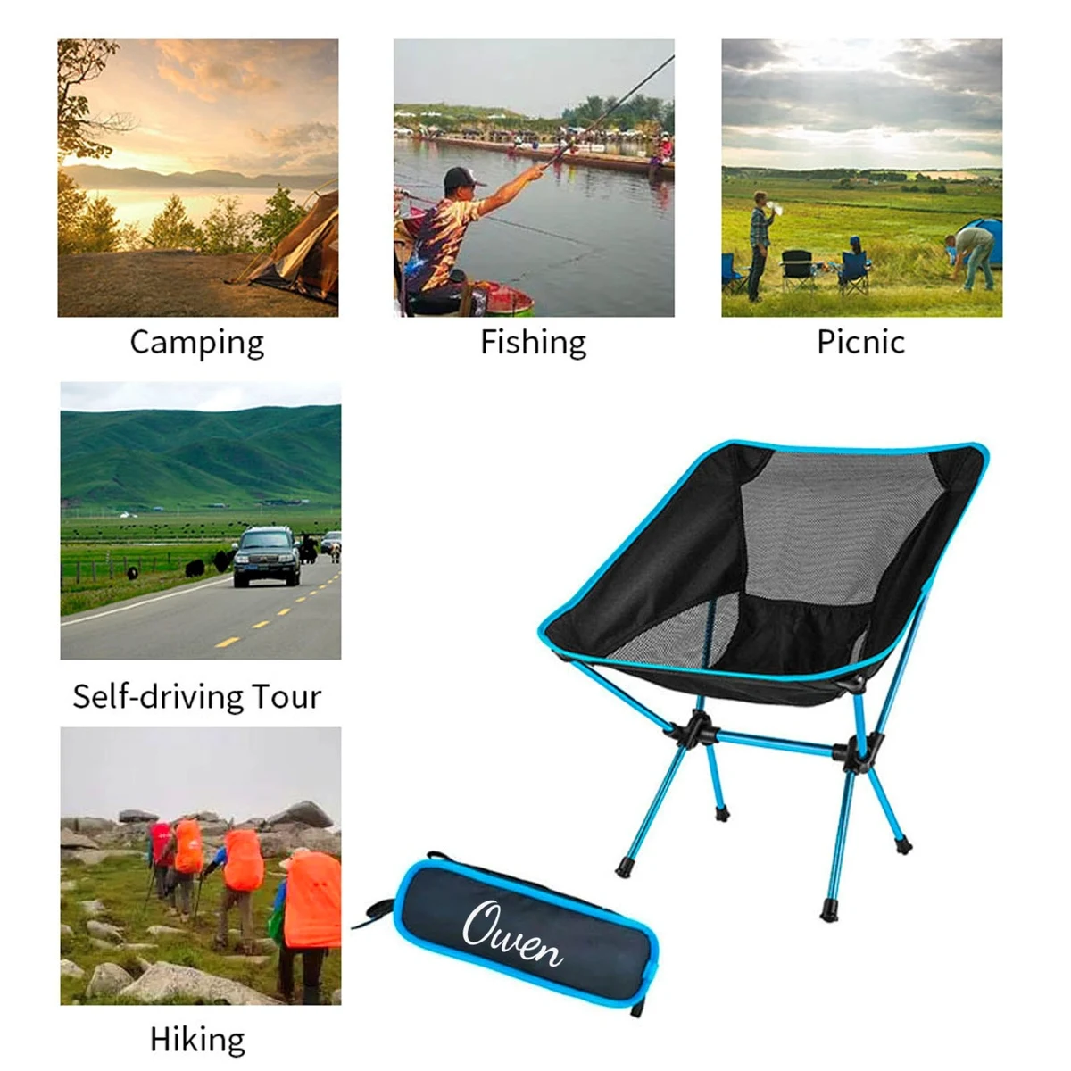 Foldable Mesh Ourdoor Rocking Chair 1