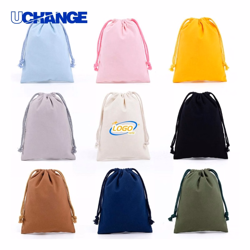 Cotton Muslin Drawstring Bag