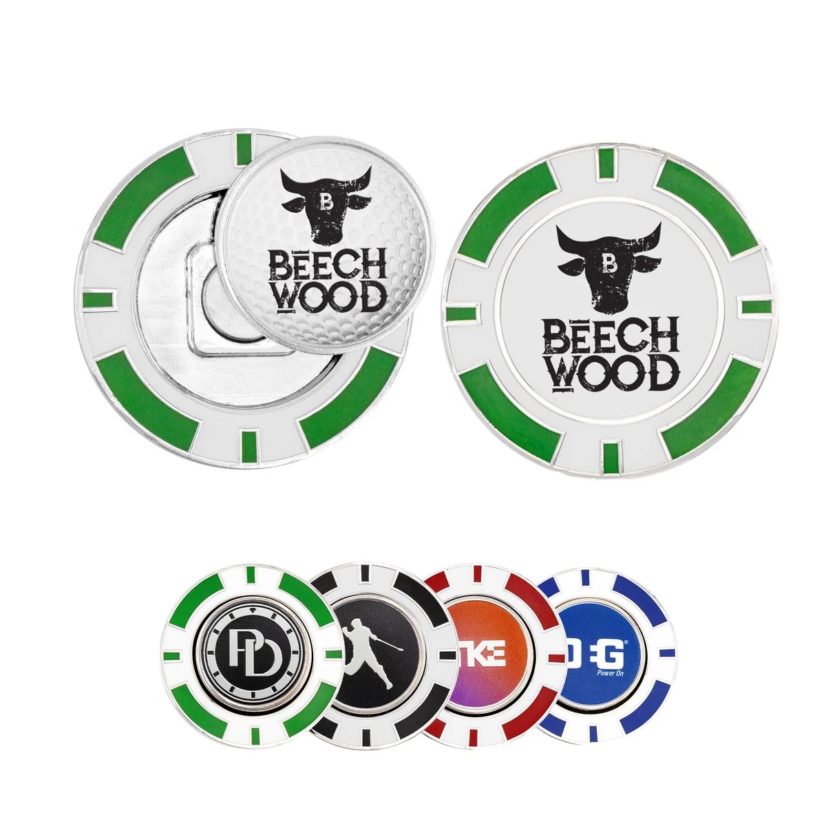 Golf Poker Chip Coin w/ Ball Marker 1