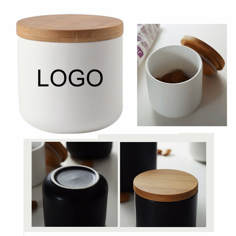 MOQ 50 9oz Ceramic Sealed Storage Tank