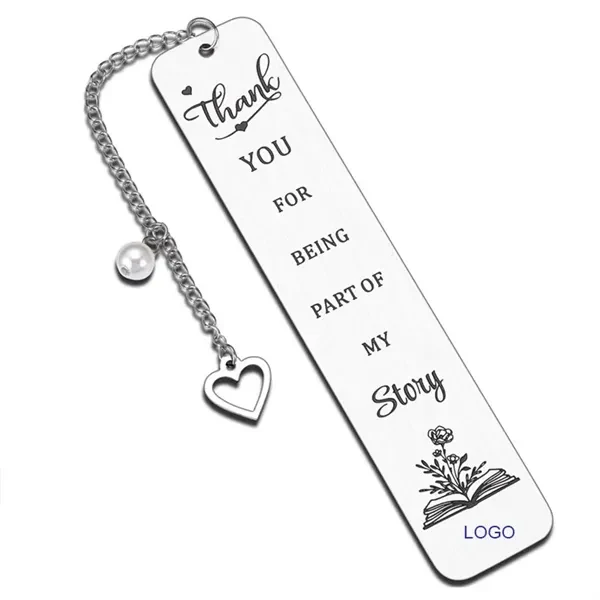 Custom Metal Bookmark Page Marker — 5.12 Inch Full-Color Promotional Gift 1
