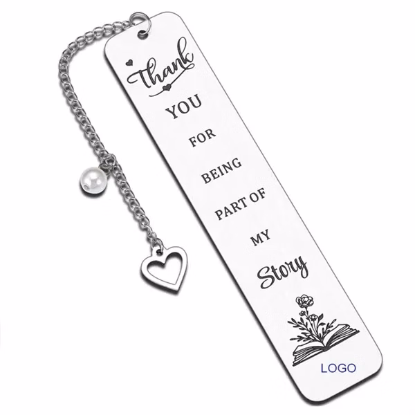 Custom Metal Bookmark Page Marker — 5.12 Inch Full-Color Promotional Gift