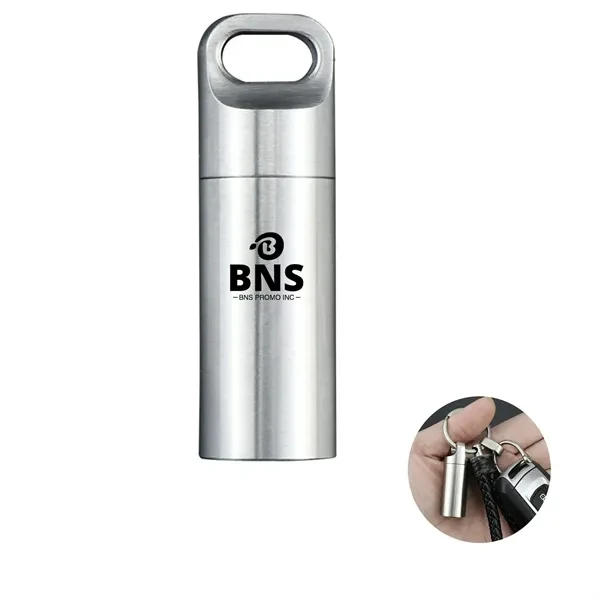 Waterproof Pill Box Mini Stainless Steel Pill Organizer 1