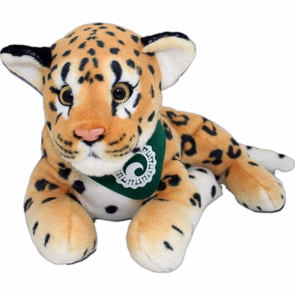 8" Jungle Animals Sitting Leopard