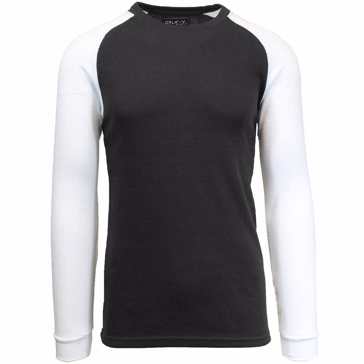 Men's Thermal Shirts - Black/White S-XL