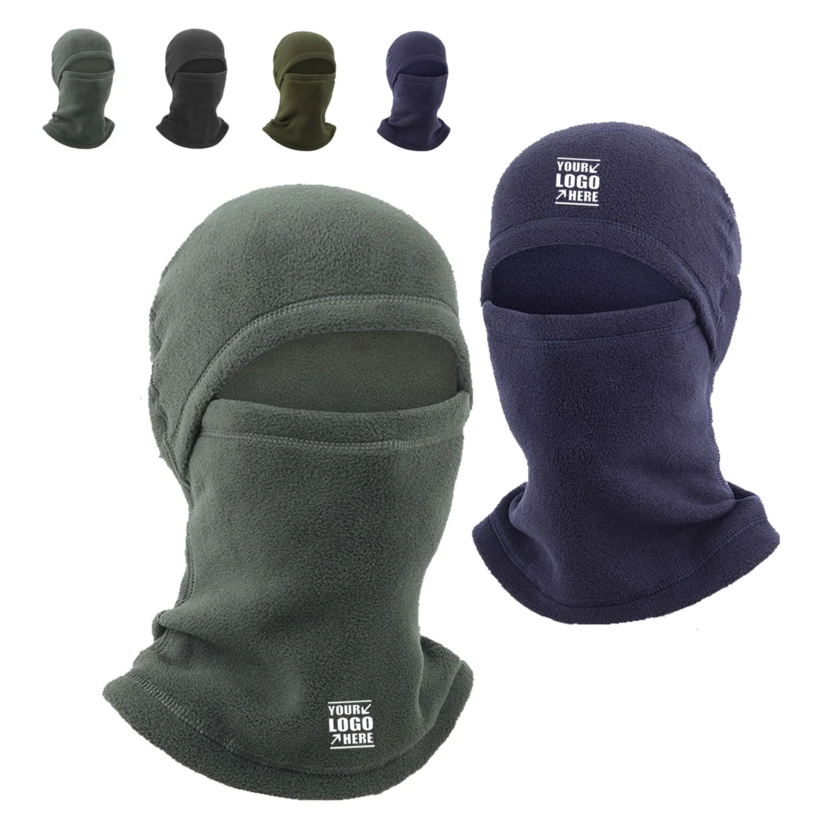 Fleece Winter Face Mask Skiing Headwear 2-in-1 Hat 1