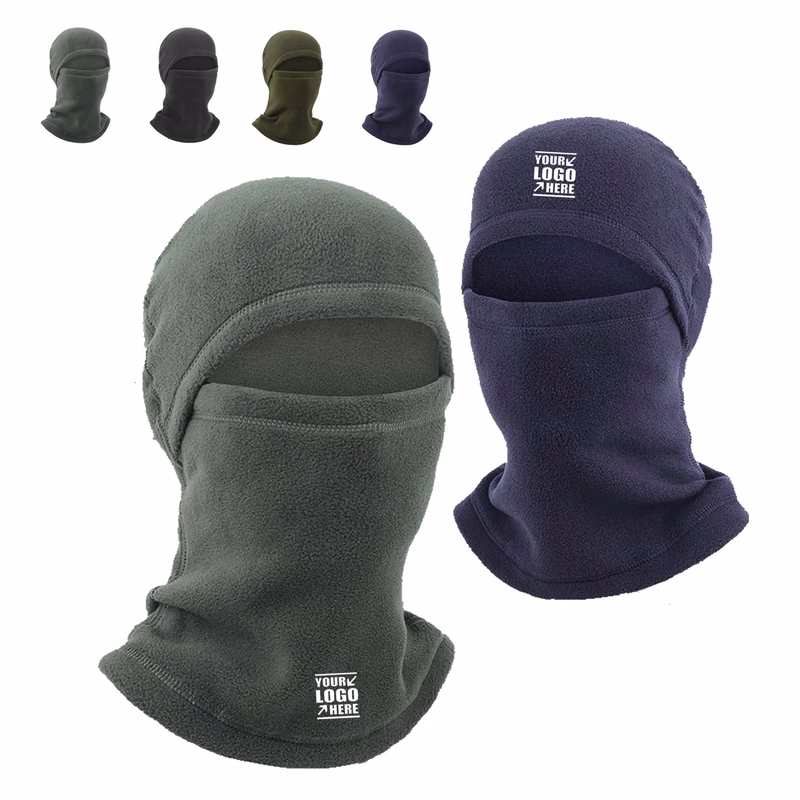 Fleece Winter Face Mask Skiing Headwear 2-in-1 Hat