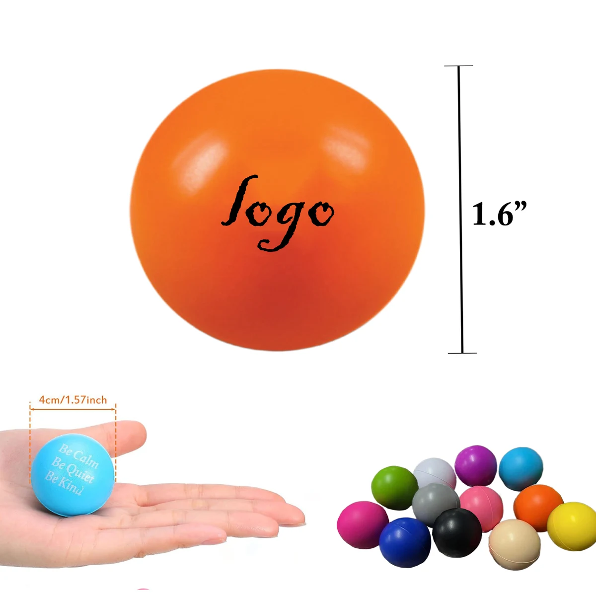 MOQ100 Multi-Size PU Stress Balls 1