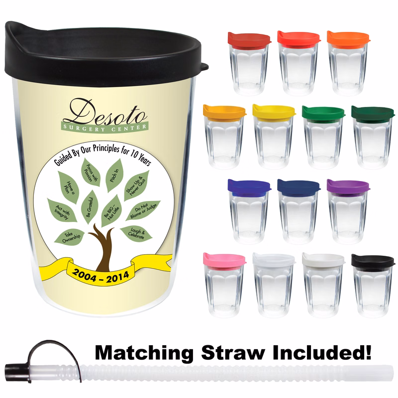 14oz Thermal Dual Walled Travel Tumbler - White Printed Insert