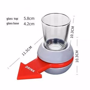 Party Game Spin The Shot Glass Wheel