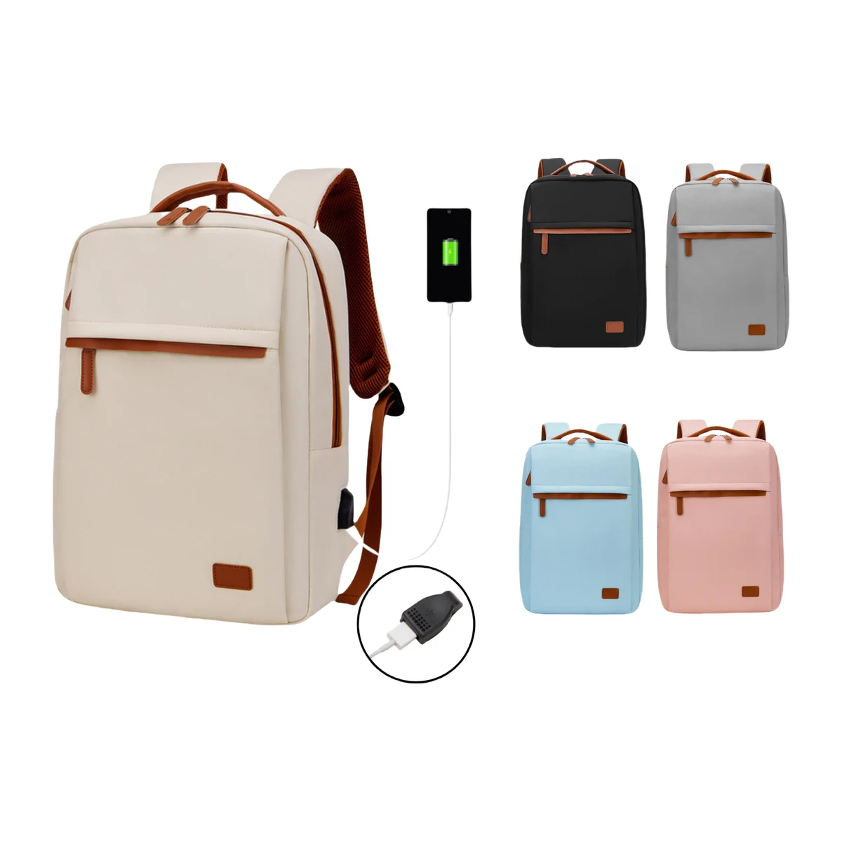 USB Computer Bag For Business Commuting Waterproof 1
