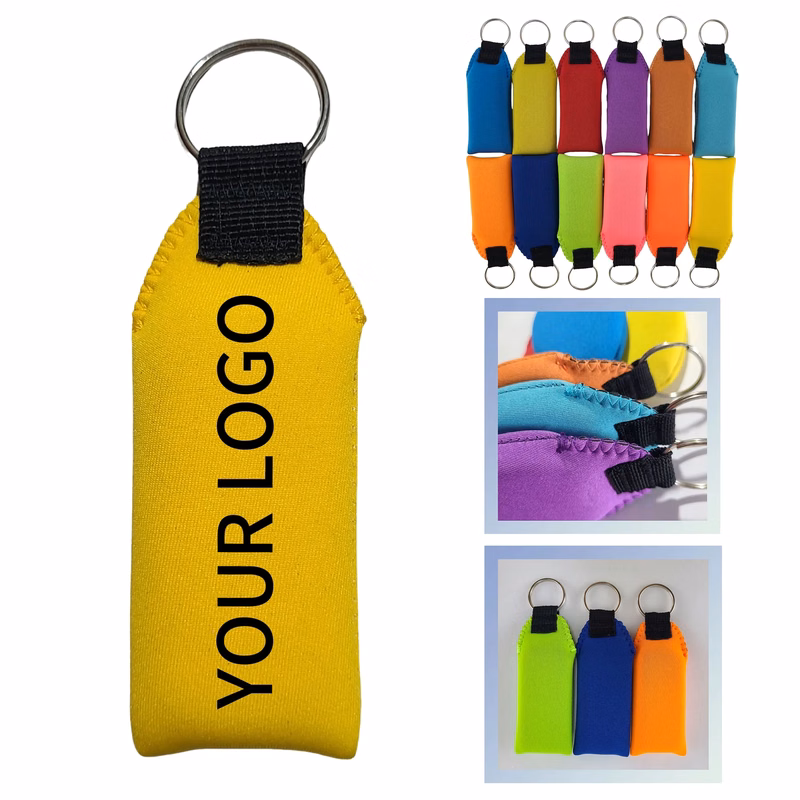 Floating Neoprene Keychain 4x1.8 Inch Buoyant Design