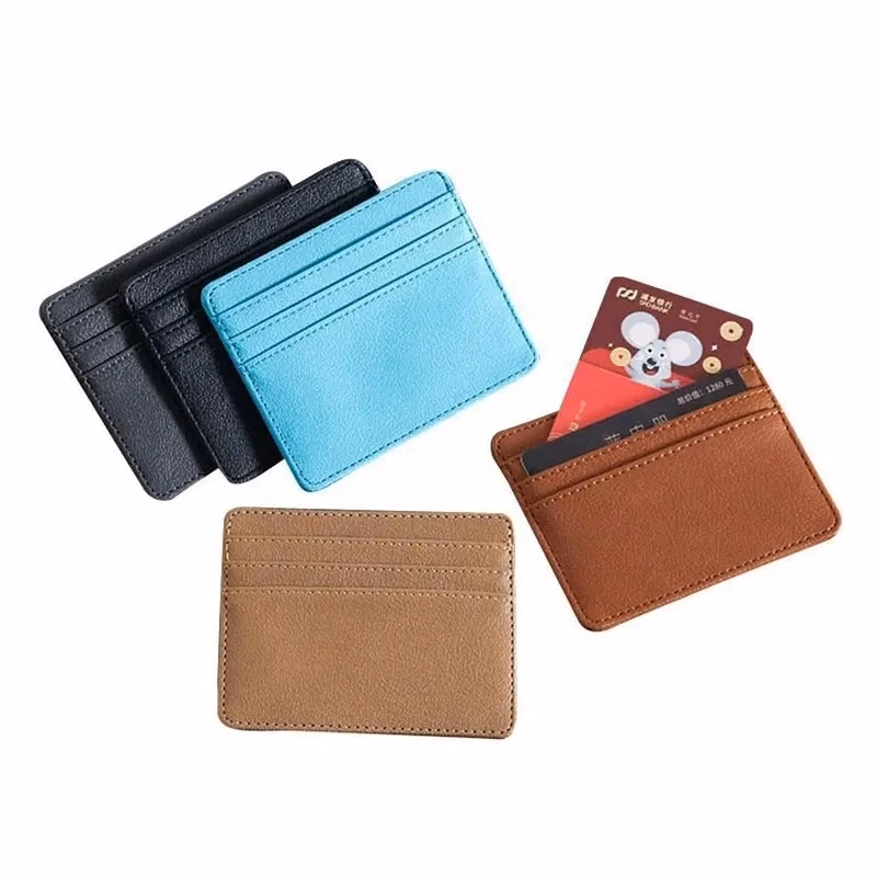 Creative PU business card bag for men and women can be custo